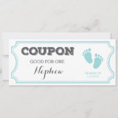 Coupon voor één Nephew-Baby mededeling Aankondiging (Voorkant)