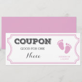 Coupon voor één niece Baby koninklijke uitspraak Aankondiging (Voorkant / Achterkant)
