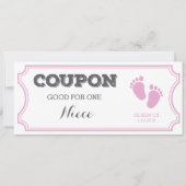 Coupon voor één niece Baby koninklijke uitspraak Aankondiging (Voorkant)