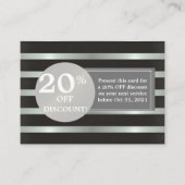 Coupon voor zwarte en witte zilverlabel voor korti (Voorkant)