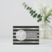 Coupon voor zwarte en witte zilverlabel voor korti (Staand voorkant)