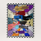 Coupondansen | Retro Nostalgische jaren 1950 Legpuzzel (Verticaal)