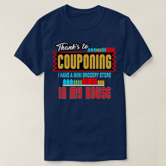 Couponing Bedankt naar couponing T-shirt (Design voorkant)