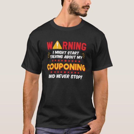 Couponing Coupons Joke Graphic T-shirt (Voorkant)
