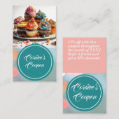 couponkorting Kaart Kortingskaartje (Voorkant / Achterkant)