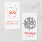 couponregenboogBurst Kortingskaartje (Voorkant / Achterkant)