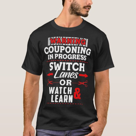 Coupons in uitvoering Coupon Shopping Lover Gift T-shirt (Voorkant)