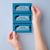 Coupons voor één gratis dag Geviste Humor Flyer (Hand)