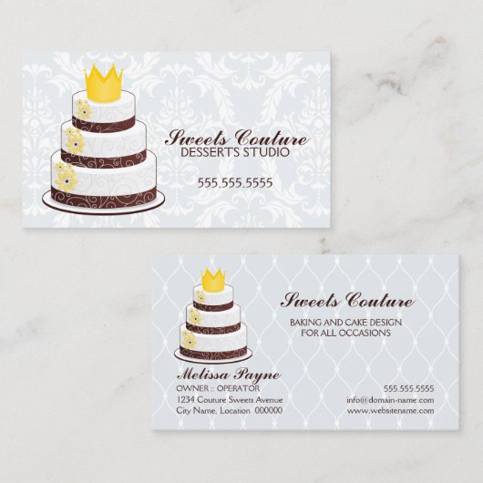 Coupure bakkerij op maat visitekaartje (Voorkant / Achterkant)