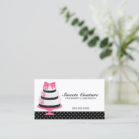 Coupure bakkerij op maat visitekaartje (Staand voorkant)