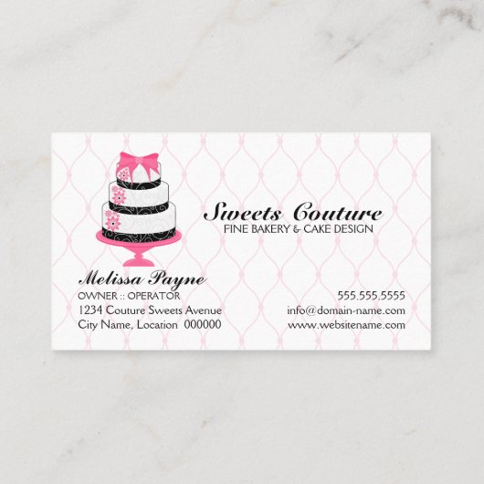 Coupure bakkerij op maat visitekaartje (Achterkant)