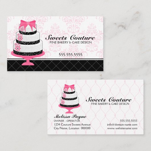 Coupure bakkerij op maat visitekaartje (Voorkant / Achterkant)