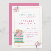 Coupure Bridal Shower - blauwgroen Kaart (Voorkant / Achterkant)