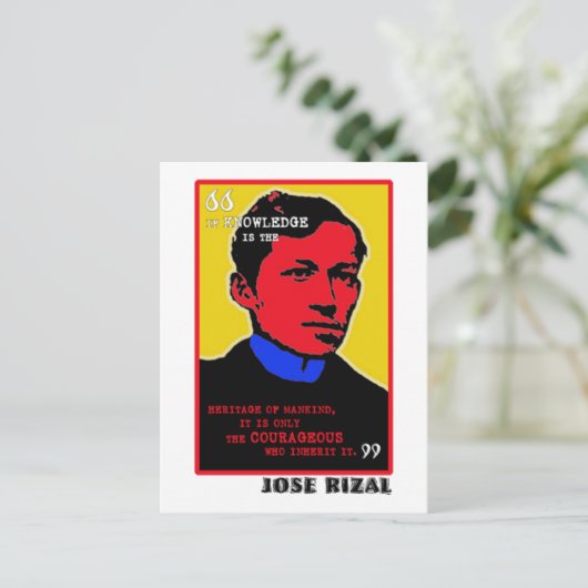 Couraful Rizal Briefkaart (Staand voorkant)