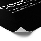 Courage - 8-inch x10-inch art afdrukken poster (Hoek)
