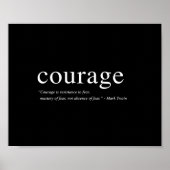 Courage - 8-inch x10-inch art afdrukken poster (Voorkant)