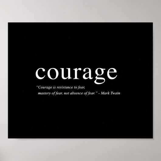Courage - 8-inch x10-inch art afdrukken poster (Voorkant)