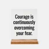 Courage Acryl Teken Acryl Bord (Voorkant)