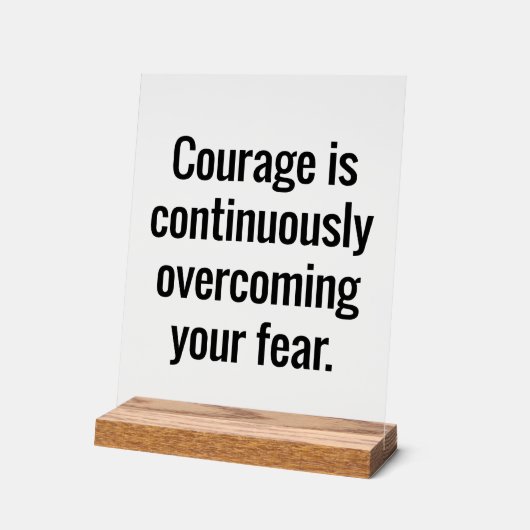 Courage Acryl Teken Acryl Bord (Hoek)