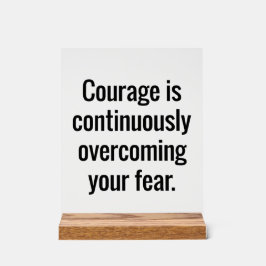 Courage Acryl Teken Bord