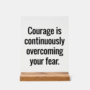 Courage Acryl Teken Bord