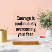 Courage Acryl Teken Bord (Huwelijk)