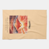 Courage Affirmatie speciaal cadeau Theedoek (Horizontaal)