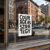 Courage As Strategy - Typography Print | Wall Art