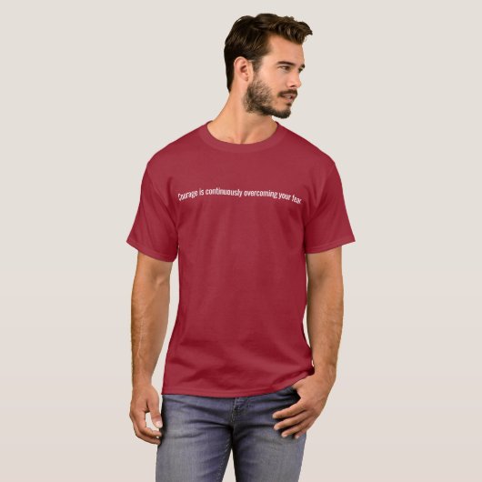 Courage Basic Dark T-Shirt (Voorkant volledig)