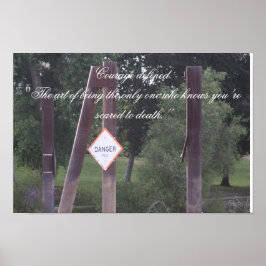 Courage Bepaalde Poster