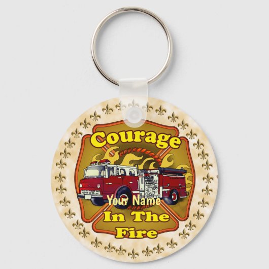 Courage Brandweerman Sleutelhanger (Voorkant)