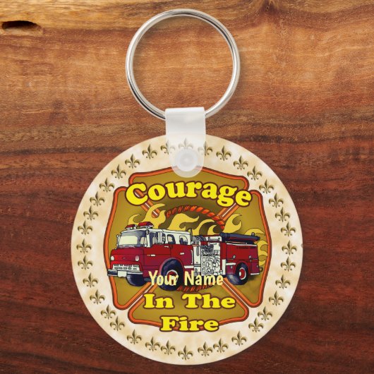 Courage Brandweerman Sleutelhanger (Voorkant)