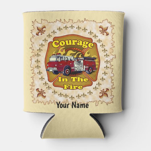 Courage Brandweerwagen Brandweerman Koelbox Blikjeskoeler (Voorkant)