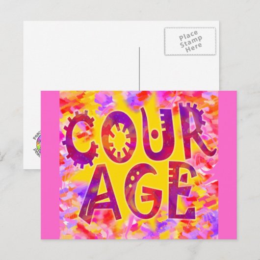 Courage Briefkaart (Voorkant / Achterkant)