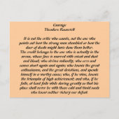 Courage Briefkaart (Voorkant)