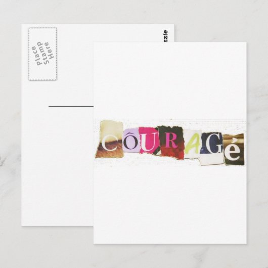 Courage Briefkaart (Voorkant / Achterkant)