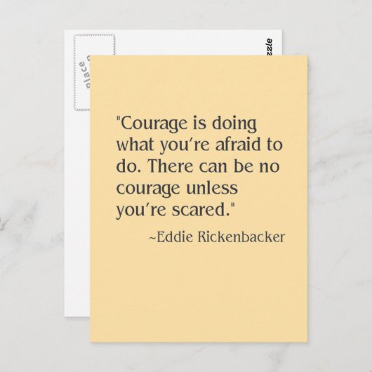 courage briefkaart (Voorkant / Achterkant)