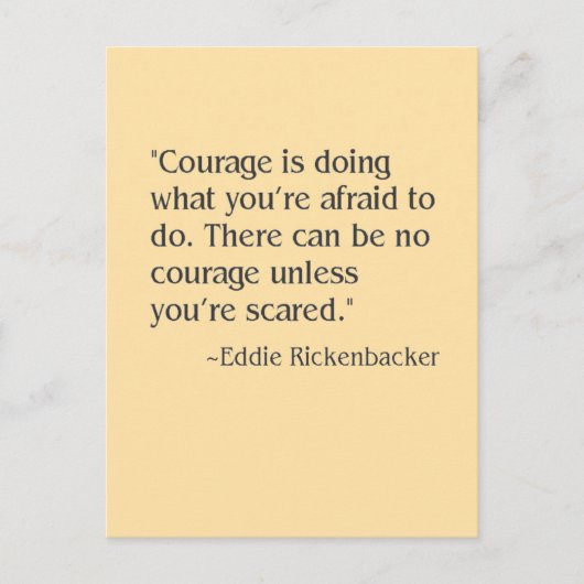 courage briefkaart (Voorkant)