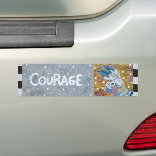 Courage Bumpersticker (Op auto)