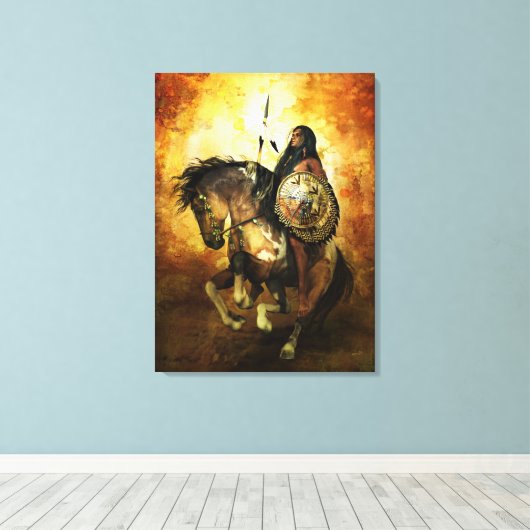 Courage Canvas Print (Insitu (Houten vloer))