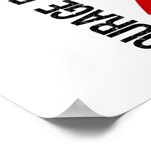 Courage Faith Hope 5 AIDS Poster (Hoek)