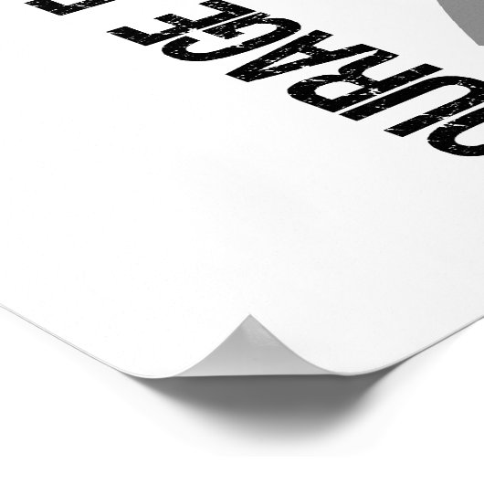 Courage Faith Hope 5 Brain Cancer Poster (Hoek)