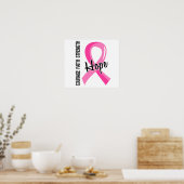 Courage Faith Hope 5 Breast Cancer Poster (Keuken)