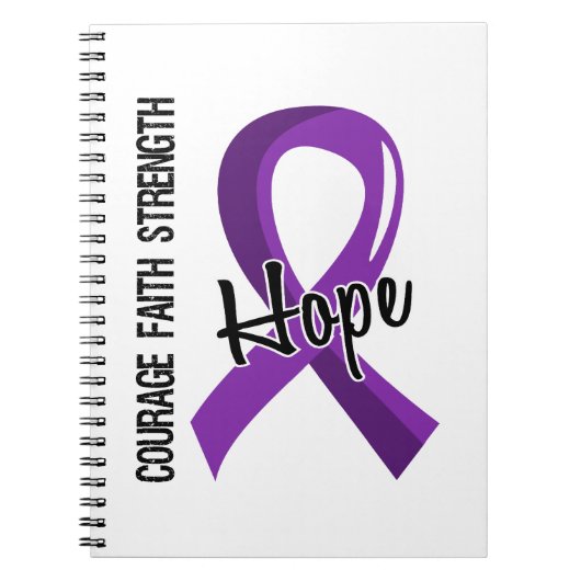 Courage Faith Hope 5 Epilepsy Notitieboek (Voorkant)
