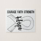 Courage Faith Hope 5 Lung Cancer Legpuzzel (Horizontaal)