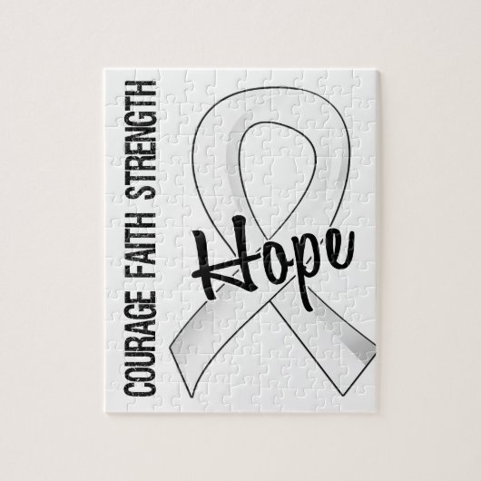 Courage Faith Hope 5 Lung Cancer Legpuzzel (Verticaal)