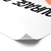 Courage Faith Hope 5 Uterine Cancer Poster (Hoek)