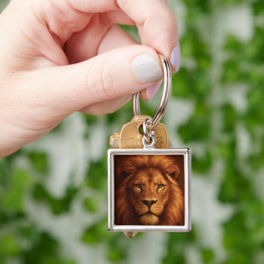 Courage & Faith Lion keychain (Hand)