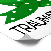 Courage Faith Sterke Hope Traumatic Brain Letjury Poster (Hoek)