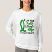 Courage Faith Strength Hope Gastroparesis T-shirt (Voorkant)